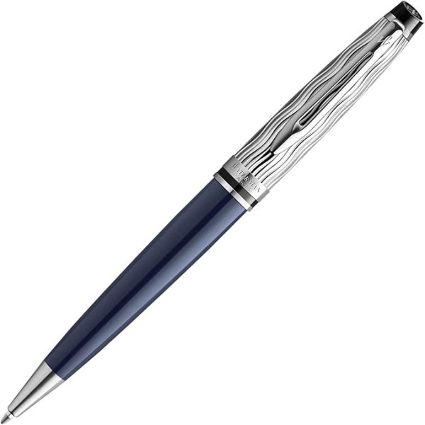 画像1: Waterman ウォーターマン 公式 エキスパート デラックス スペシャルエディション ボールペン 高級 ブランド ギフト ブルーCT 2166481 (1)