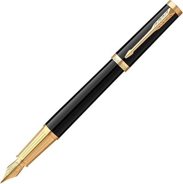 画像1: PARKER パーカー 万年筆 インジェニュイティ ブラックGT 細字 ギフトボックス入り 正規輸入品 2182599 (1)