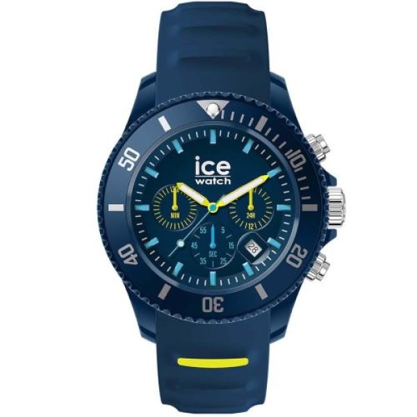 画像1: 正規代理店 [Ice-watch] アイスウォッチ 時計 腕時計 メンズ 021426 ICE chrono ブルー ライム ミディアム 40mm クロノグラフ[ 4895173315138 ] (1)