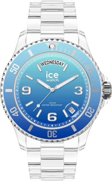 画像1: 正規代理店 [Ice watch] アイスウォッチ 時計 腕時計 メンズ 021435 アイス クリア サンセット [ICE clear sunset] ターコイズ ミディアム デイデイト (1)